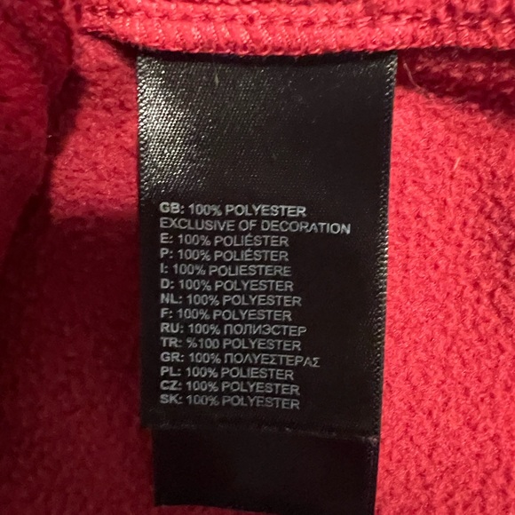 North Face Women’s Agave Red Full-Zip Fleece Jacket Small Outdoor Warm - Picture 5 of 5